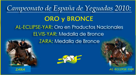 Oro y Bronce en Yeguadas 2010